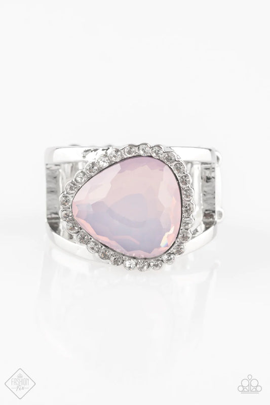 Paparazzi Ring ~ Just GLOW For It  - Pink