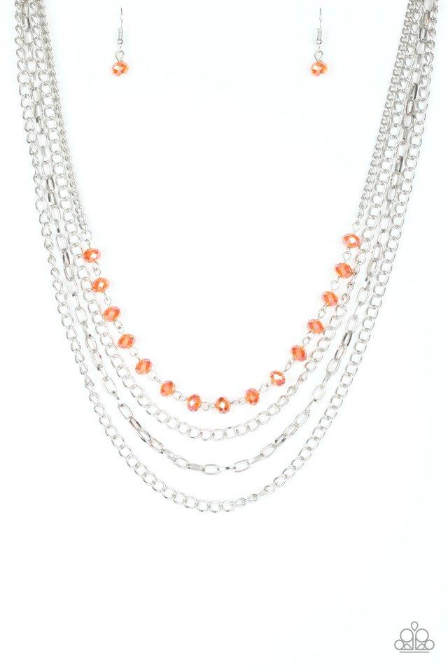 Paparazzi Necklace ~ Extravagant Elegance - Orange