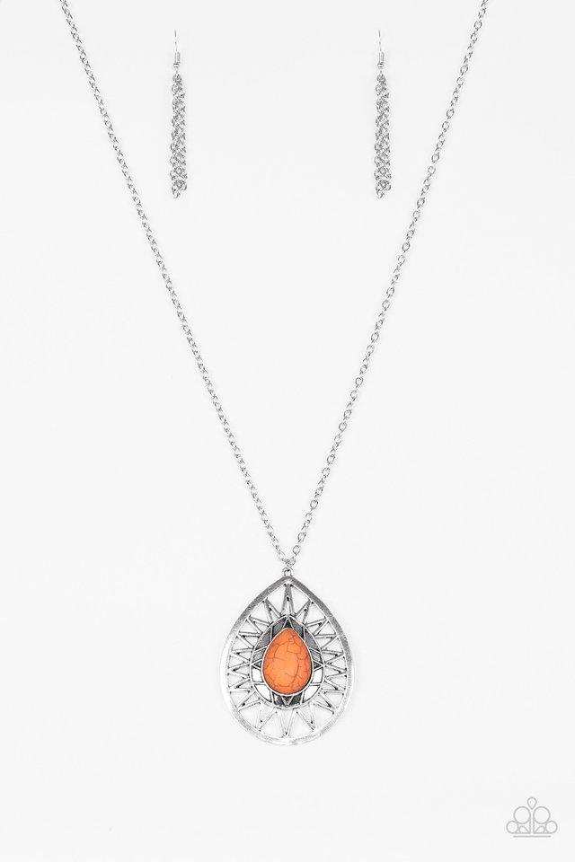 Collar Paparazzi ~ Rayo de sol de verano - Naranja