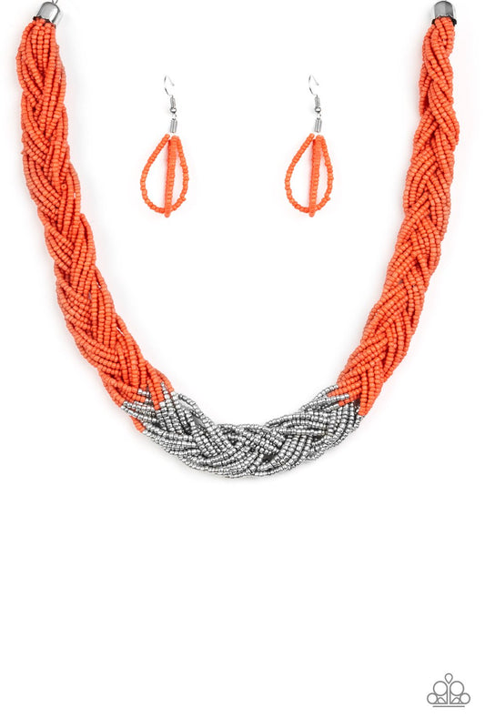 Collar Paparazzi ~ Brazilian Brilliance - Naranja