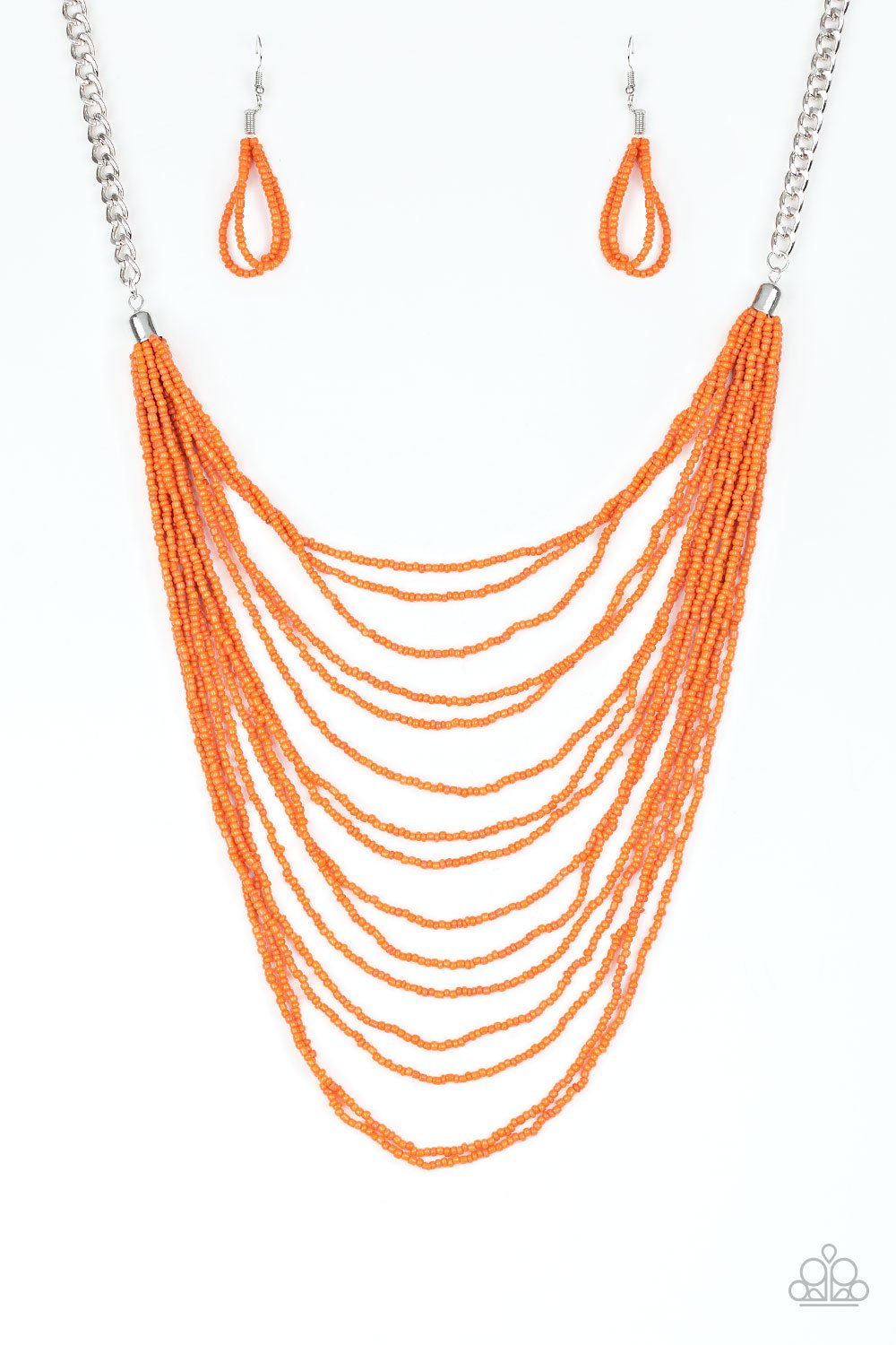 Paparazzi Necklace ~ Bora Bombora - Orange