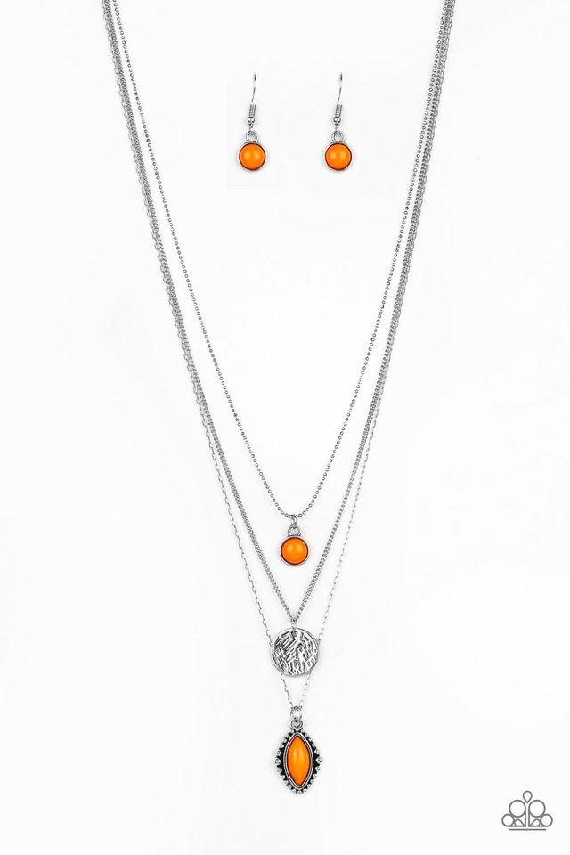 Paparazzi Necklace ~ Tide Drifter - Orange