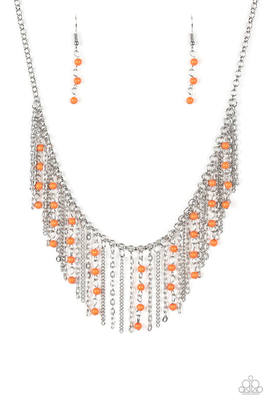 Collar Paparazzi ~ Harlem Hideaway - Naranja