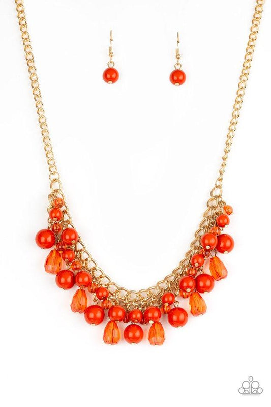 Collar Paparazzi ~ Tour de Trendsetter - Naranja