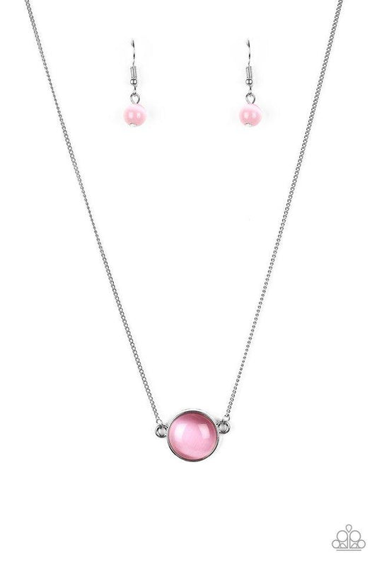 Paparazzi Necklace ~ Rose-Colored Glasses - Pink