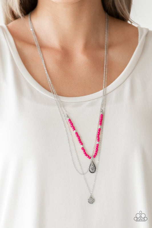 Mild Wild - Pink - Paparazzi Necklace Image