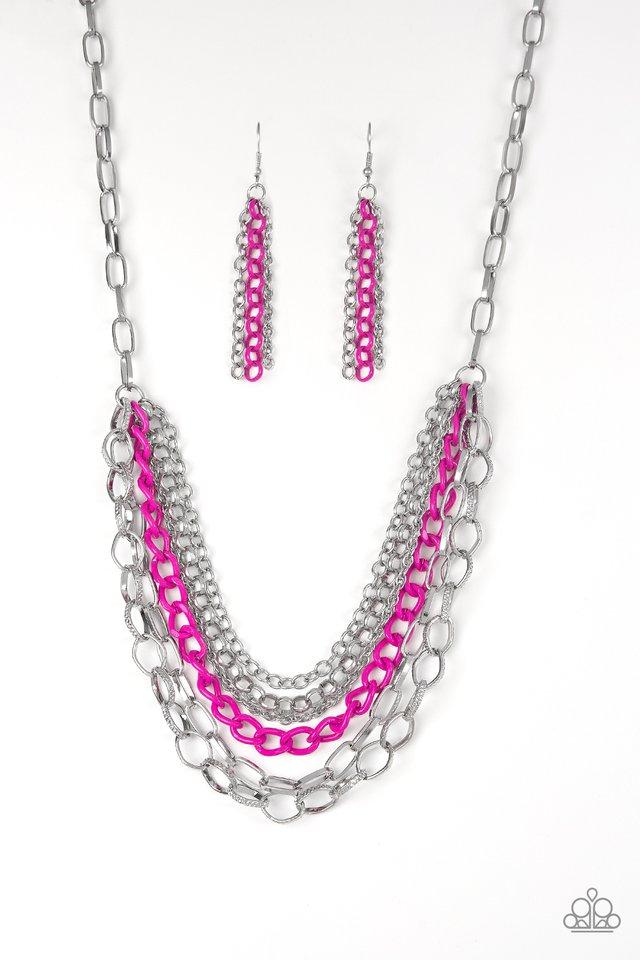 Collar Paparazzi ~ Bomba de color - Rosa