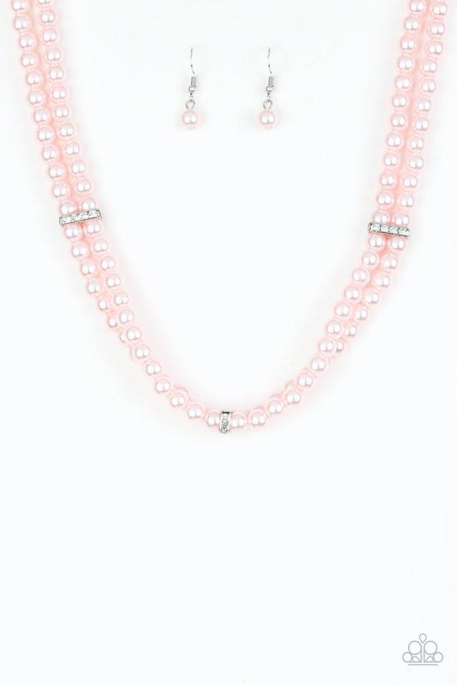 Paparazzi Necklace ~ Put On Your Party Dress - Pink