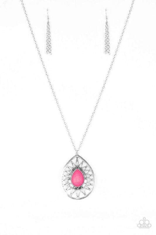 Paparazzi Necklace ~ Summer Sunbeam - Pink