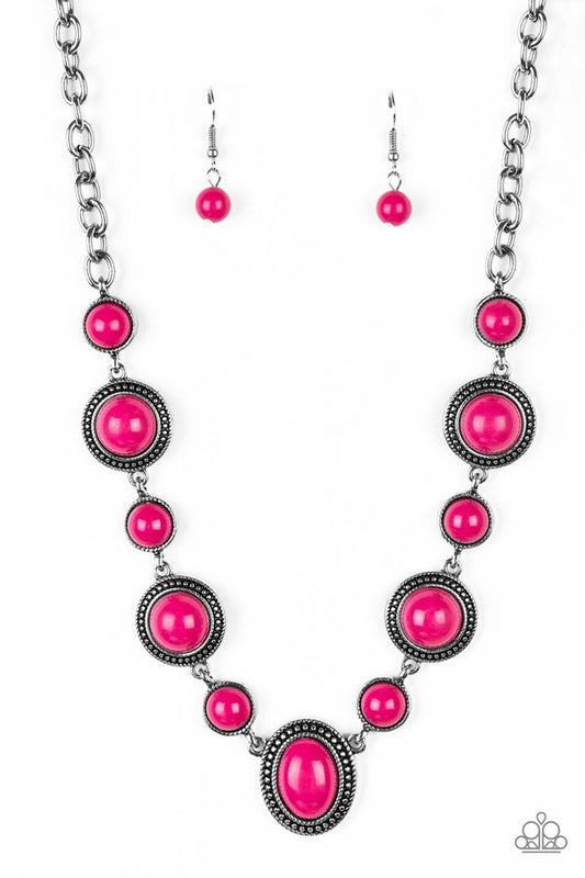 Voyager Vibes - Pink - Paparazzi Necklace Image