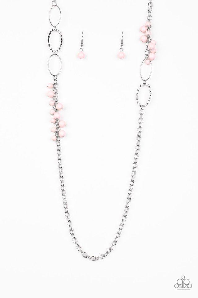 Paparazzi Necklace ~ Flirty Foxtrot - Pink