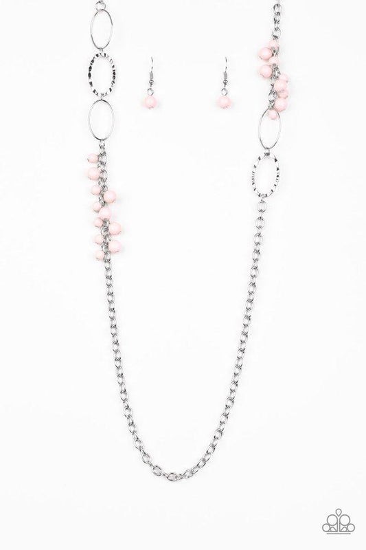 Paparazzi Necklace ~ Flirty Foxtrot - Pink