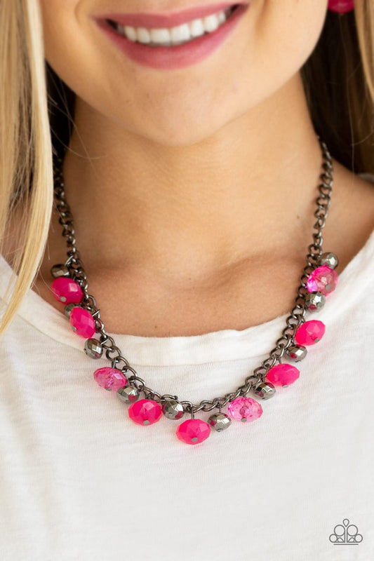 Runway Rebel - Pink - Paparazzi Necklace Image