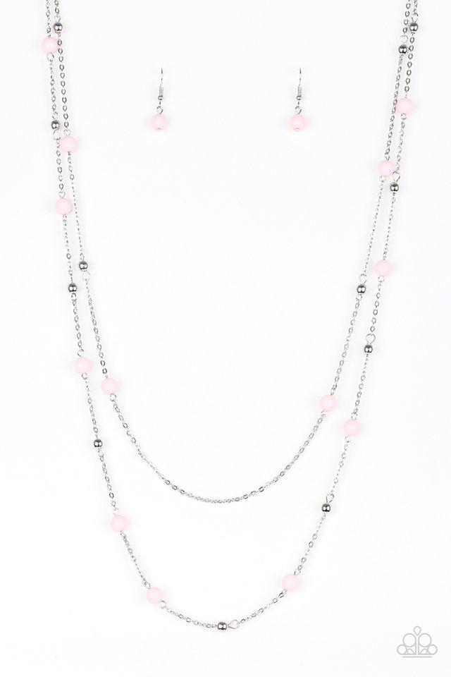 Paparazzi Necklace ~ Beach Party Pageant - Pink