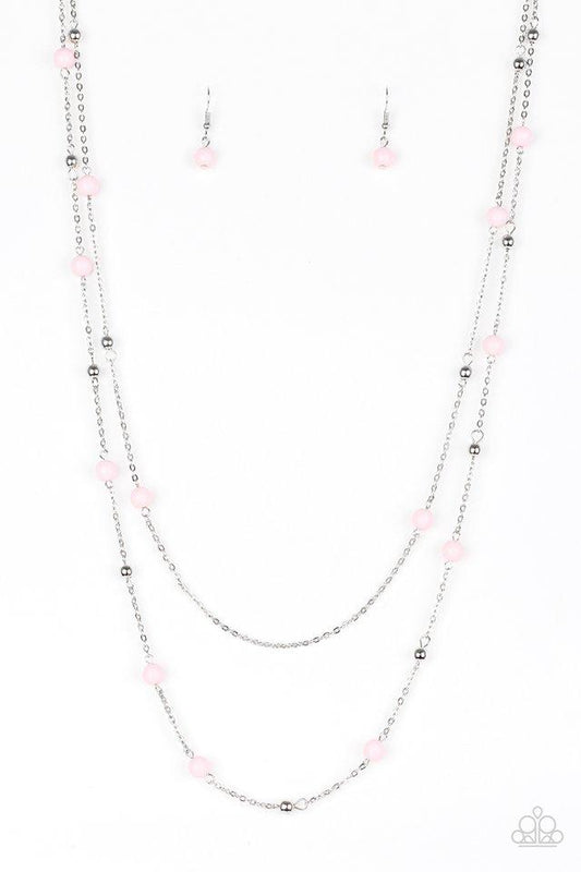 Paparazzi Necklace ~ Beach Party Pageant - Pink