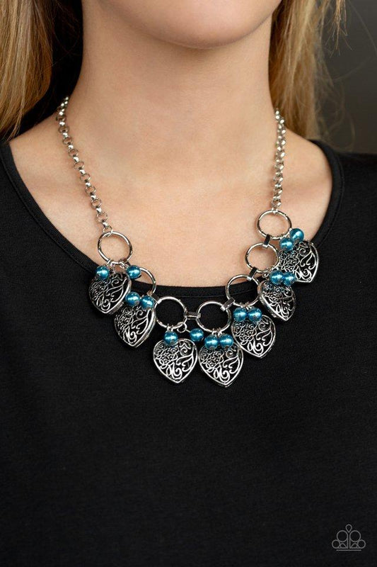 Paparazzi Necklace ~ Very Valentine - Blue