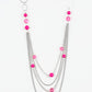 Bubbly Bright - Pink - Paparazzi Necklace Image