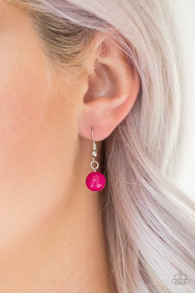Bubbly Bright - Pink - Paparazzi Necklace Image
