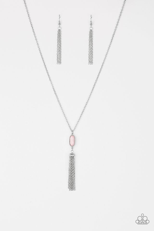Tassel Tease - Pink - Paparazzi Necklace Image