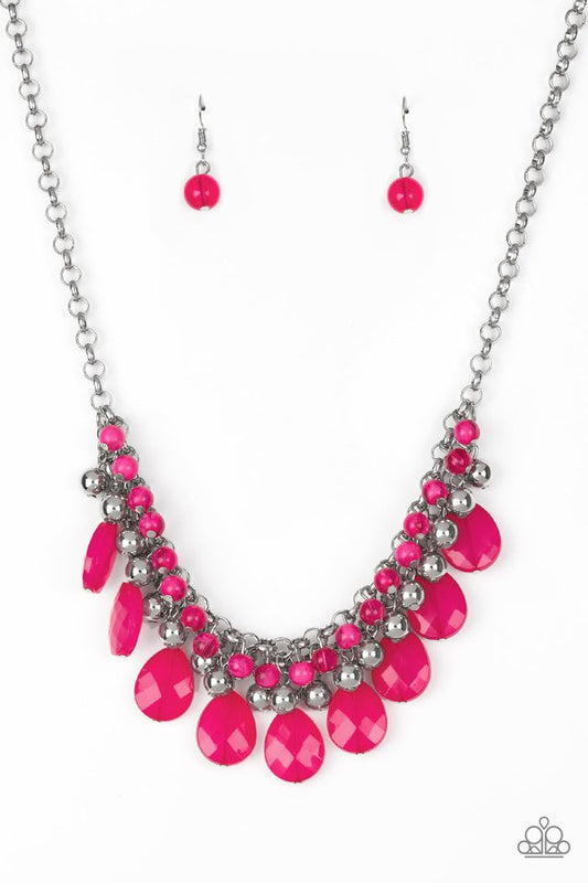 Trending Tropicana - Pink - Paparazzi Necklace Image