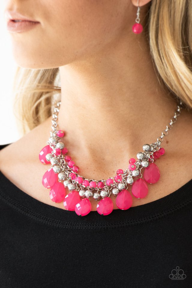 Trending Tropicana - Pink - Paparazzi Necklace Image