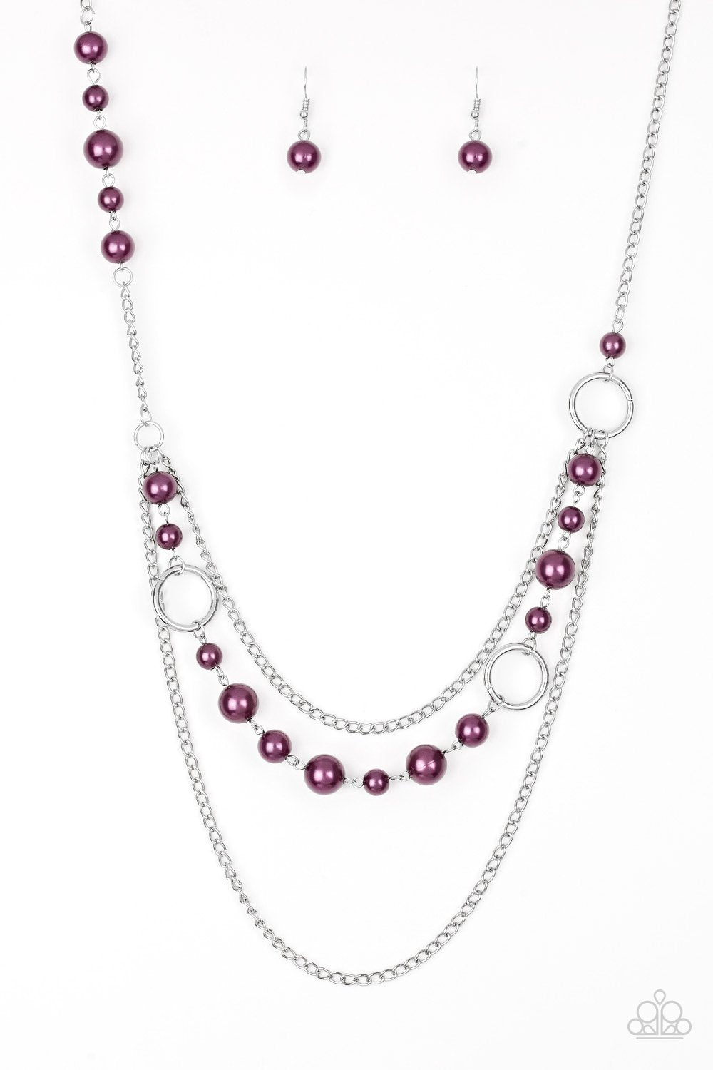 Paparazzi Necklace ~ Party Dress Princess - Purple