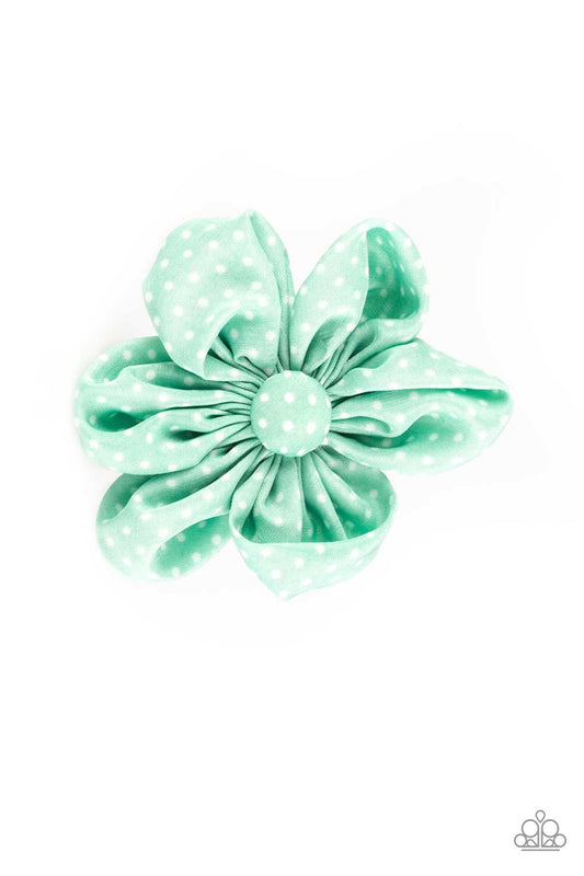 Paparazzi Hair Accessories ~ Right On The Dot - Green