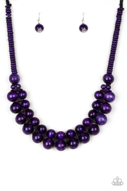 Paparazzi Necklace ~ Caribbean Cover Girl - Purple