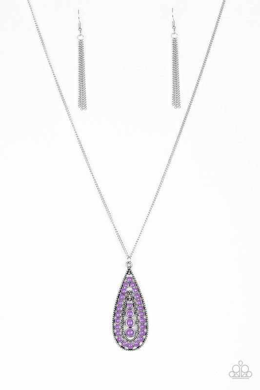 Paparazzi Necklace ~ Tiki Tease - Purple