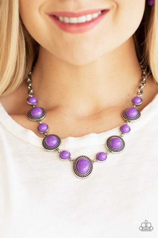 Voyager Vibes - Purple - Paparazzi Necklace Image