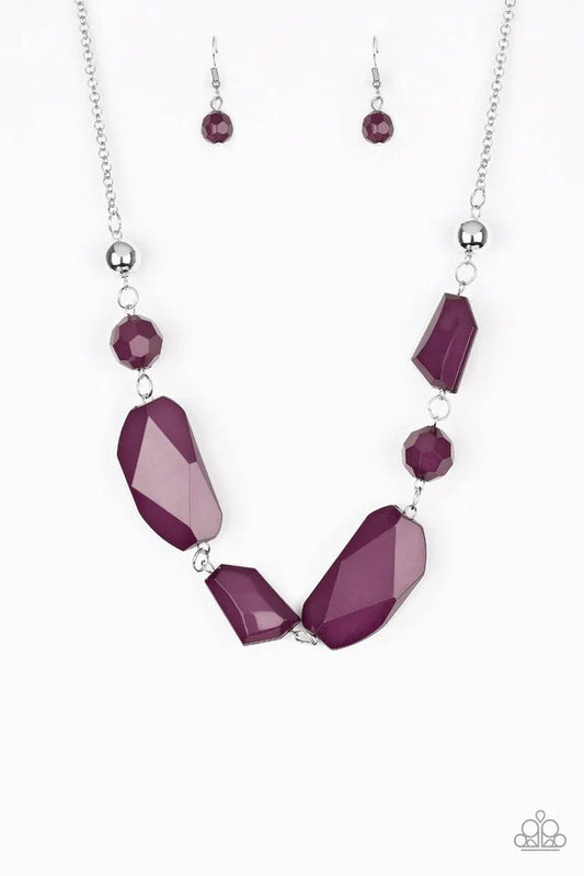 Paparazzi Necklace ~ Luminous Luminary - Purple