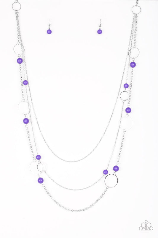 Paparazzi Necklace ~ Beachside Babe - Purple