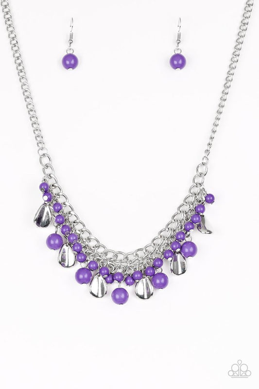 Summer Showdown - Purple - Paparazzi Necklace Image