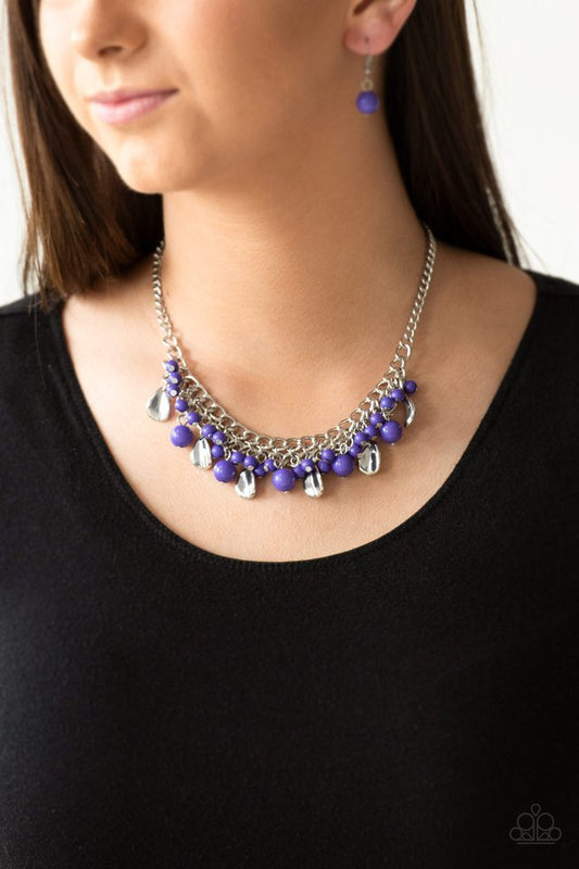 Summer Showdown - Purple - Paparazzi Necklace Image