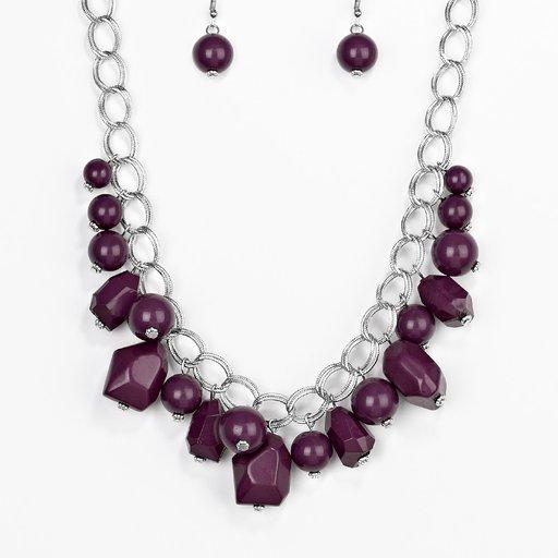 Paparazzi Necklace ~ Gorgeously Globetrotter - Purple
