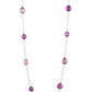 Glassy Glamorous - Purple - Paparazzi Necklace Image