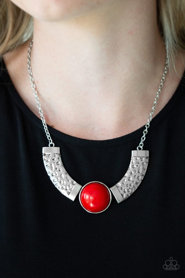 Egyptian Spell - Red - Paparazzi Necklace Image