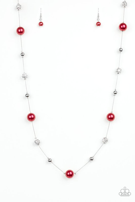 Eloquently Eloquent - Red - Paparazzi Necklace Image