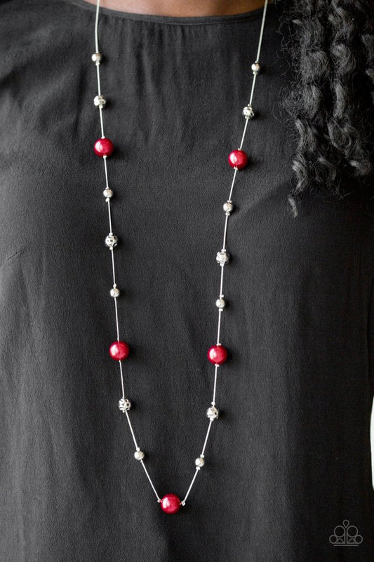 Eloquently Eloquent - Red - Paparazzi Necklace Image