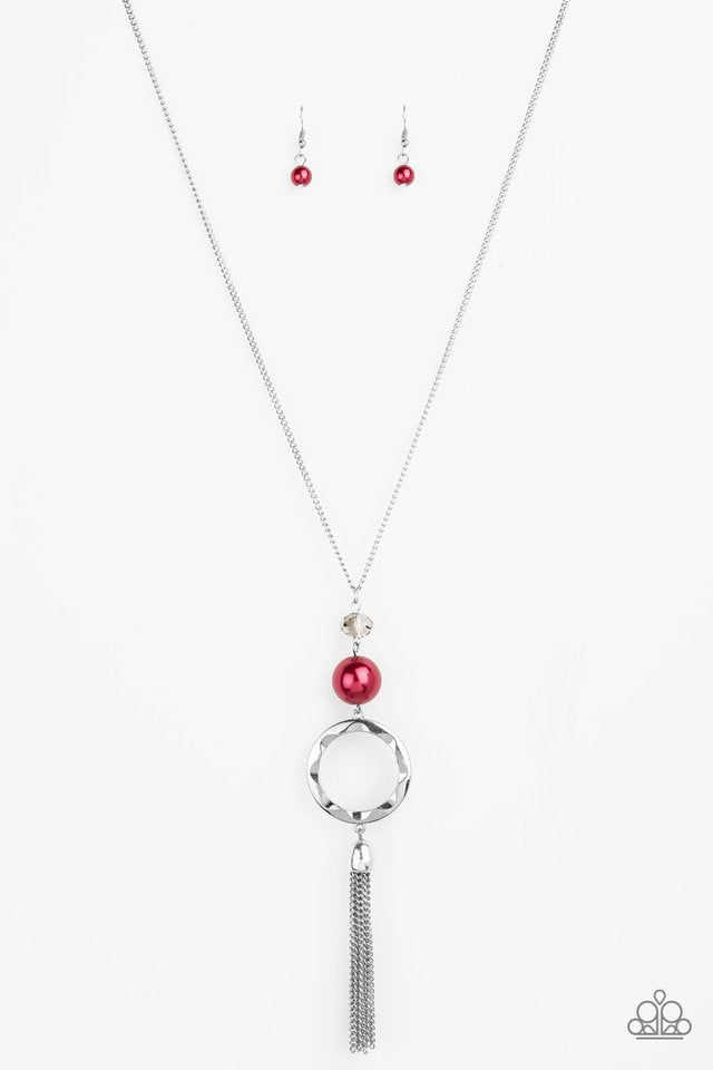 Bold Balancing Act - Red - Paparazzi Necklace Image