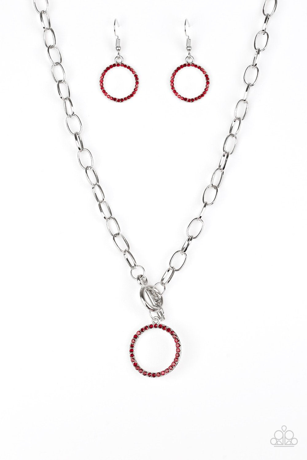 Paparazzi Necklace ~ All In Favor - Red
