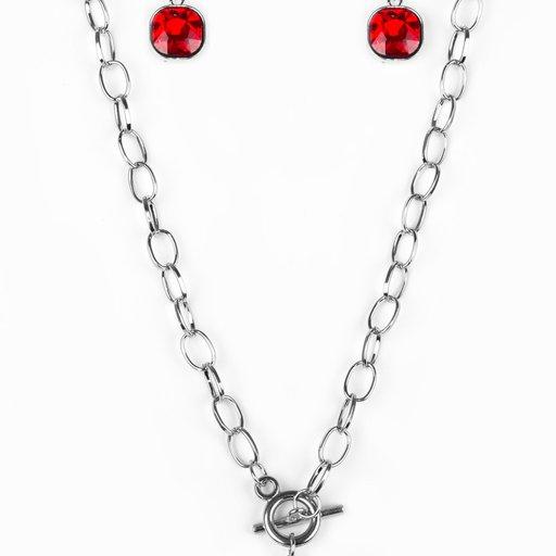 Paparazzi Necklace ~ Dynamite Dazzle - Red
