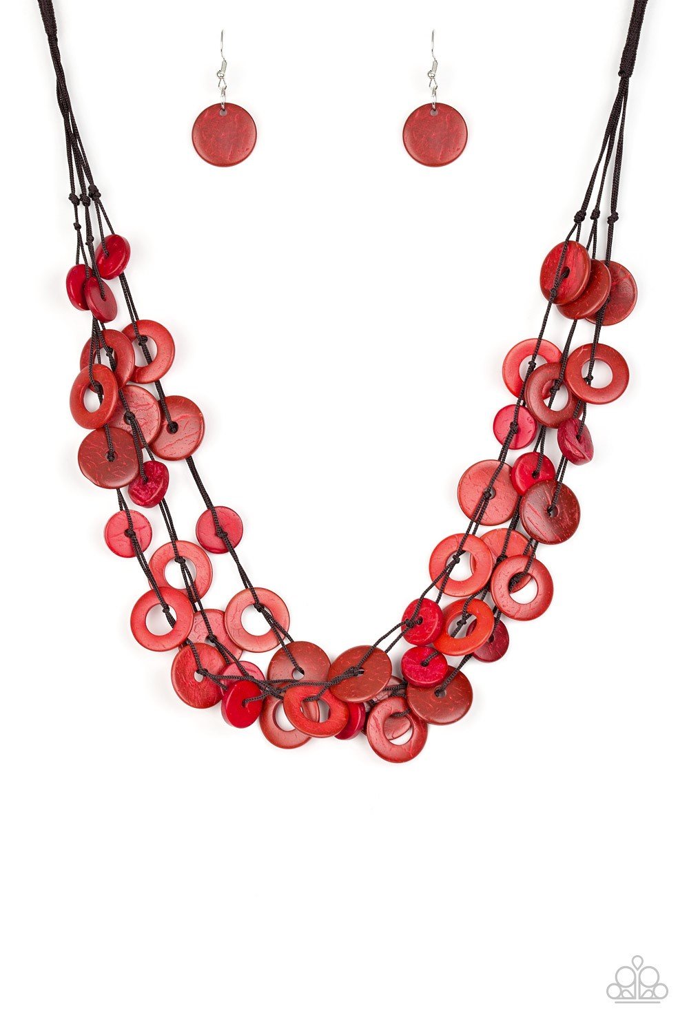 Paparazzi Necklace ~ Wonderfully Walla Walla - Red