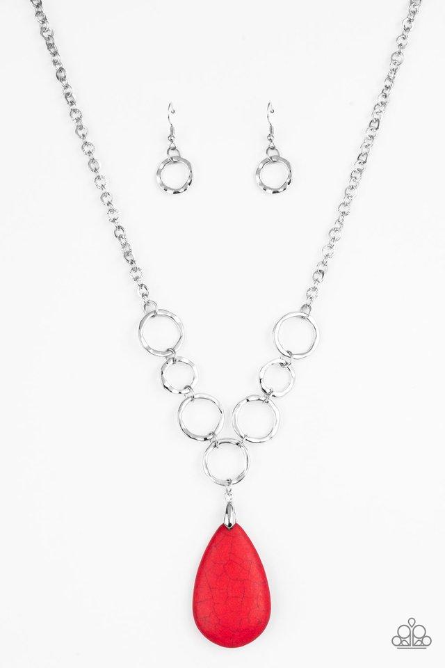 Paparazzi Necklace ~ Livin On A PRAIRIE - Red