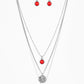 Tide Drifter - Red - Paparazzi Necklace Image