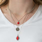 Tide Drifter - Red - Paparazzi Necklace Image
