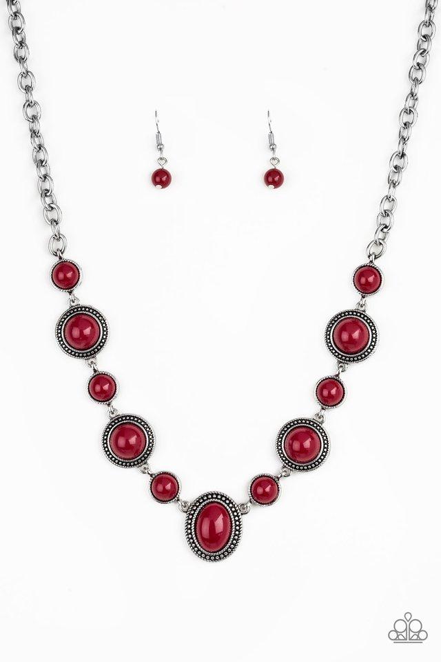 Paparazzi Necklace ~ Voyager Vibes - Red