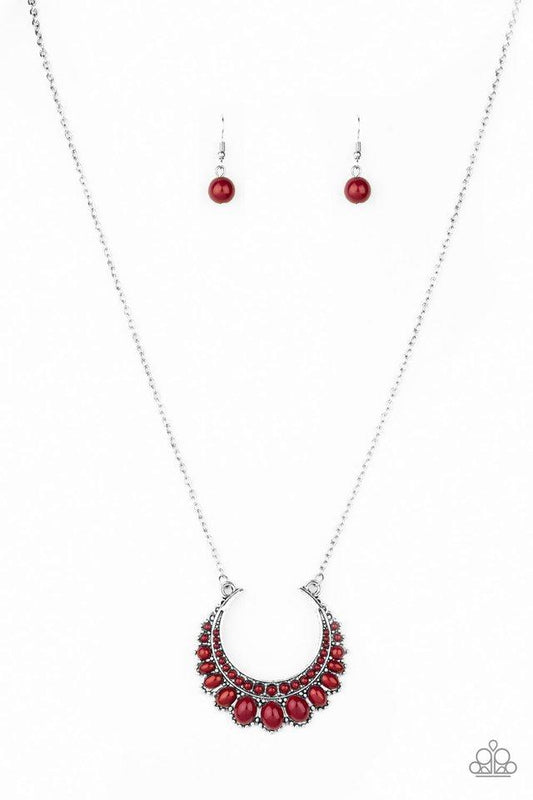 Paparazzi Necklace ~ Count To ZEN - Red