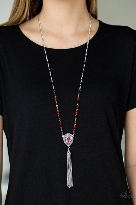 Soul Quest - Red - Paparazzi Necklace Image