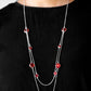 Raise Your Glass - Red - Paparazzi Necklace Image